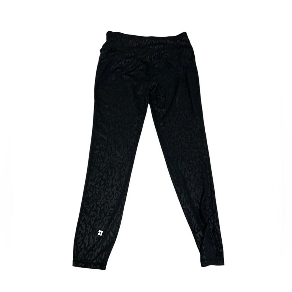 Sweaty Betty All Day Leggings Black Animal Print Full Length Power Sz S